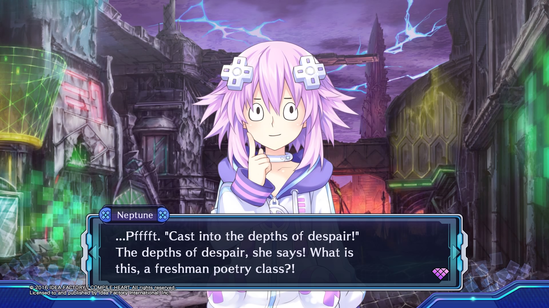 Or grad school poetry class.