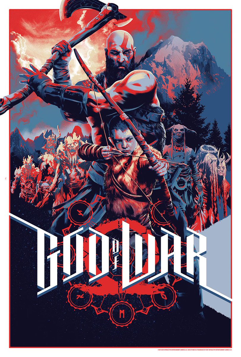 Mondo God of War Poster