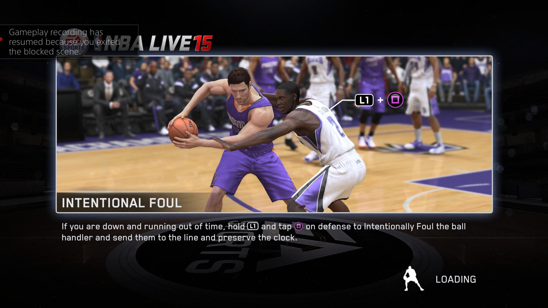 NBA LIVE 15 Intentional fouls