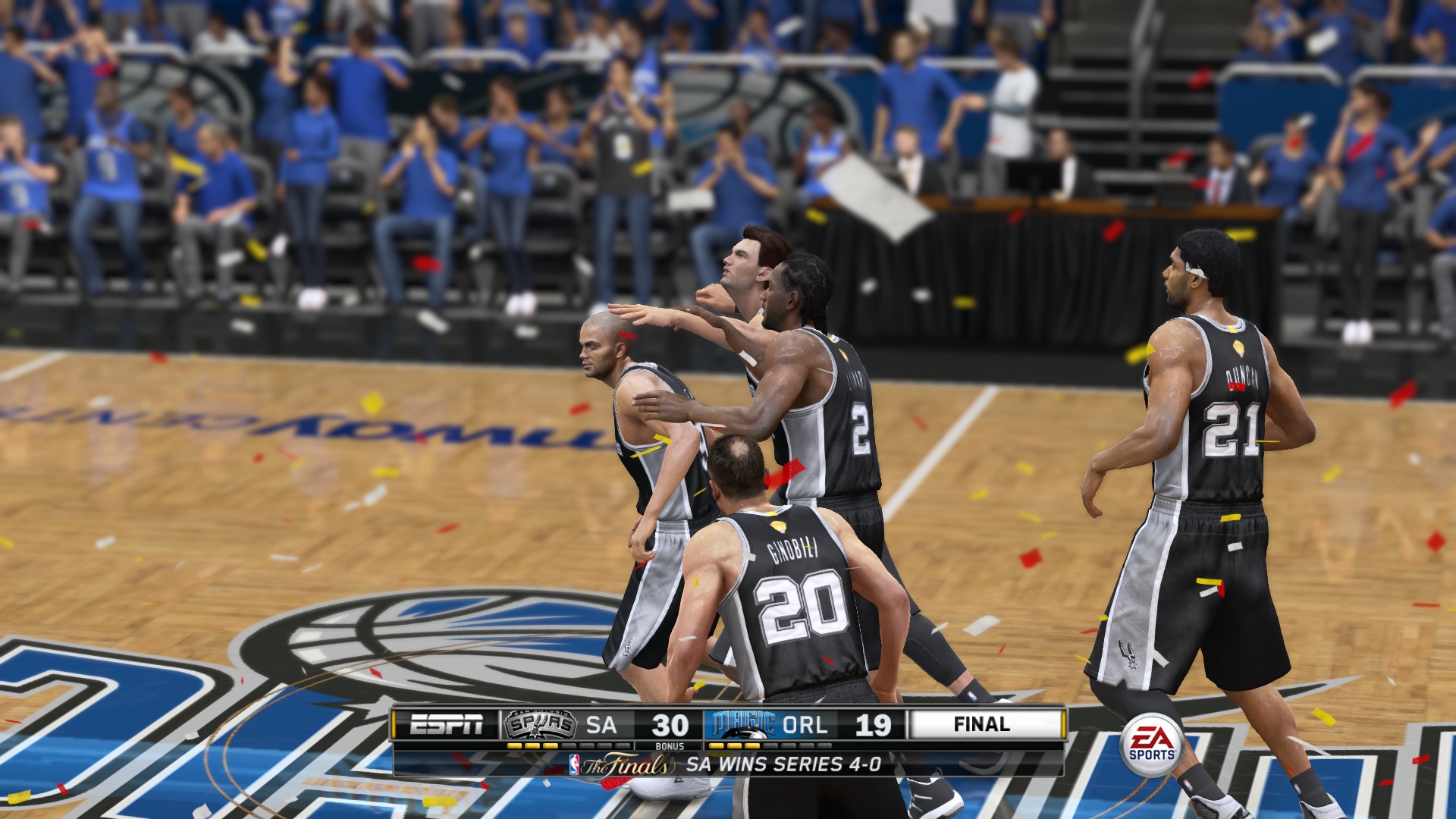 NBA LIVE 15 Spurs sweep