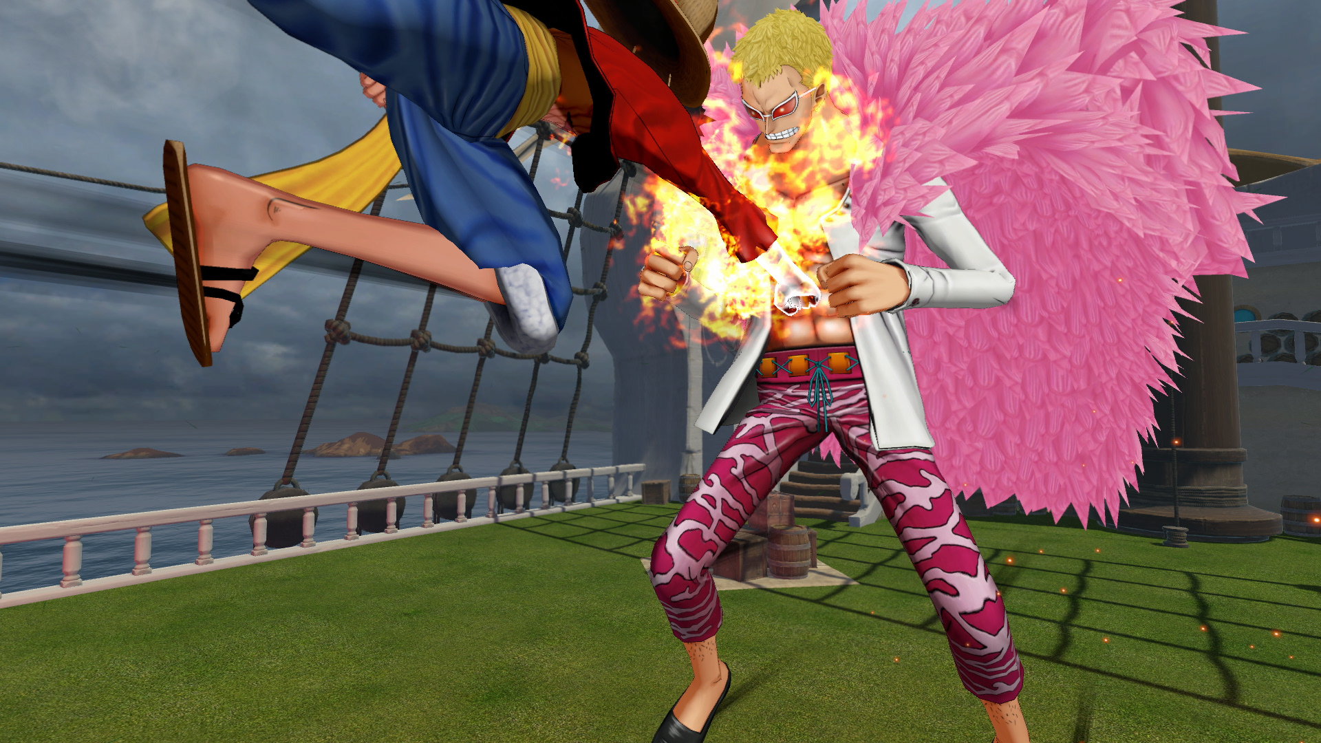 One Piece: Grand Cruise Luffy and Doflamingo fight