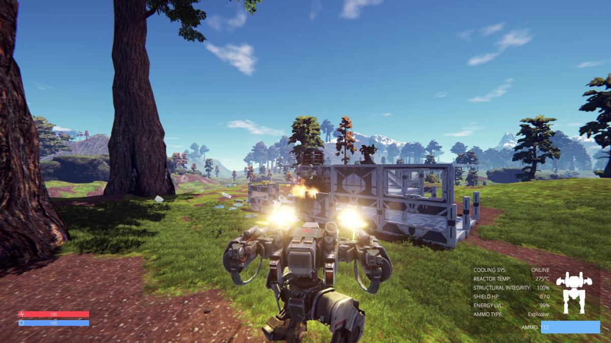 Pantropy third person mech style