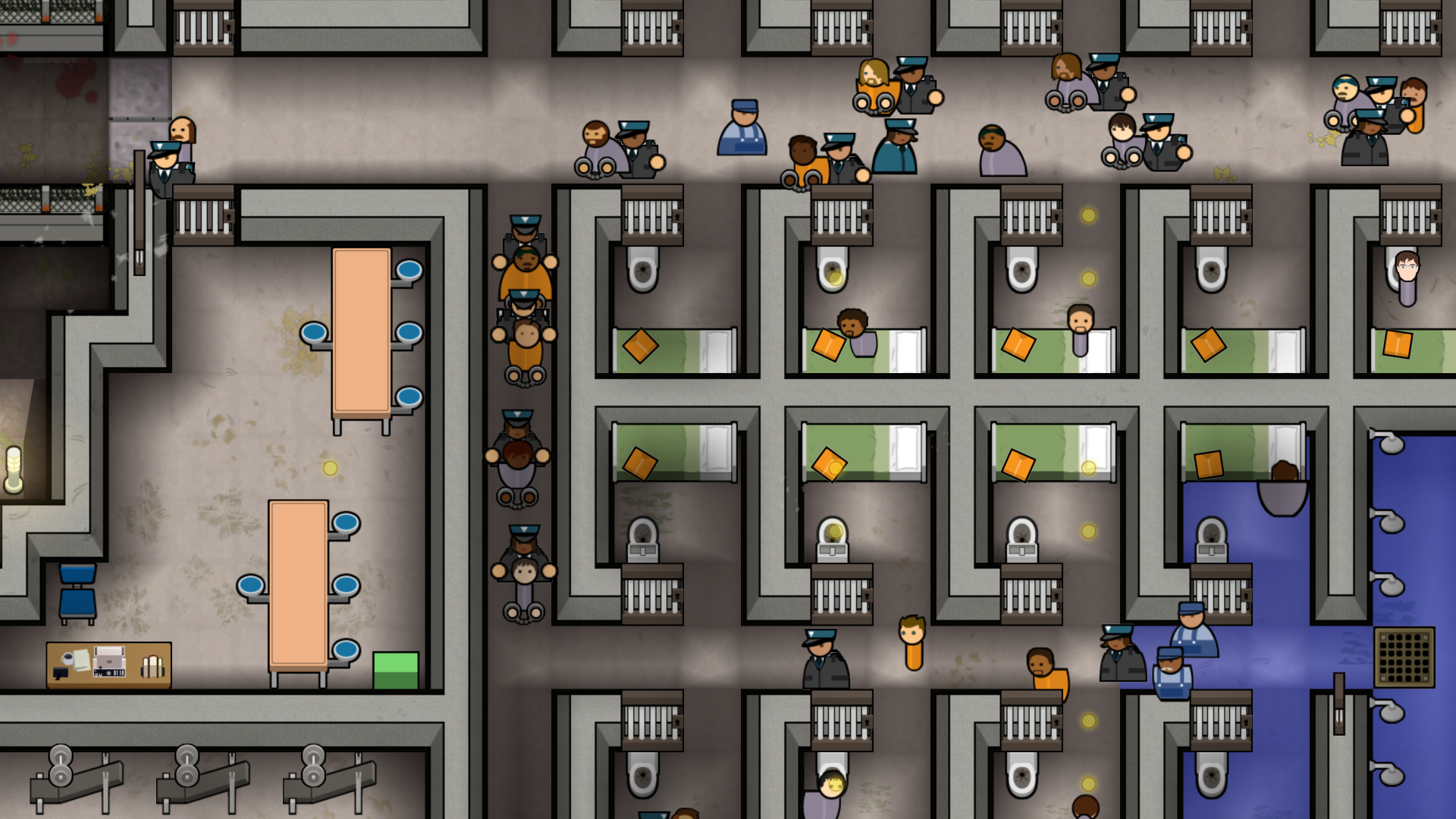 Prisoners Taken to Cells