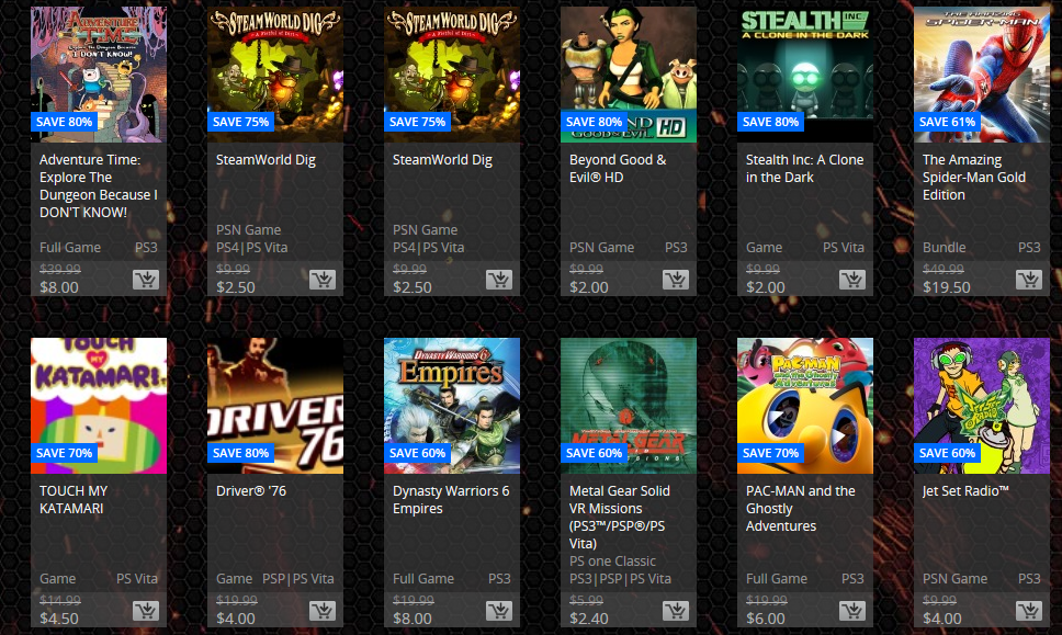 PSN Flash Sale April 2015
