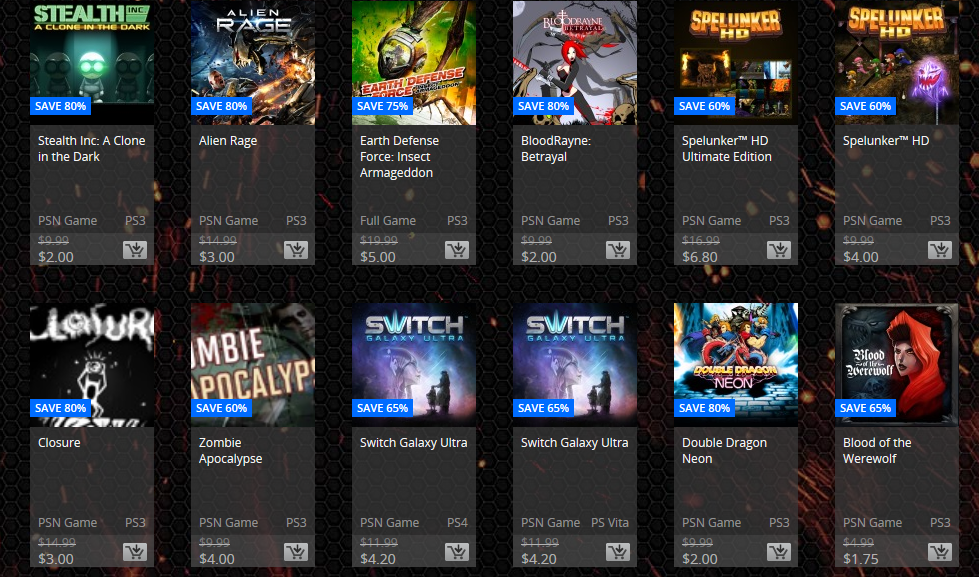 PSN Flash Sale April 2015