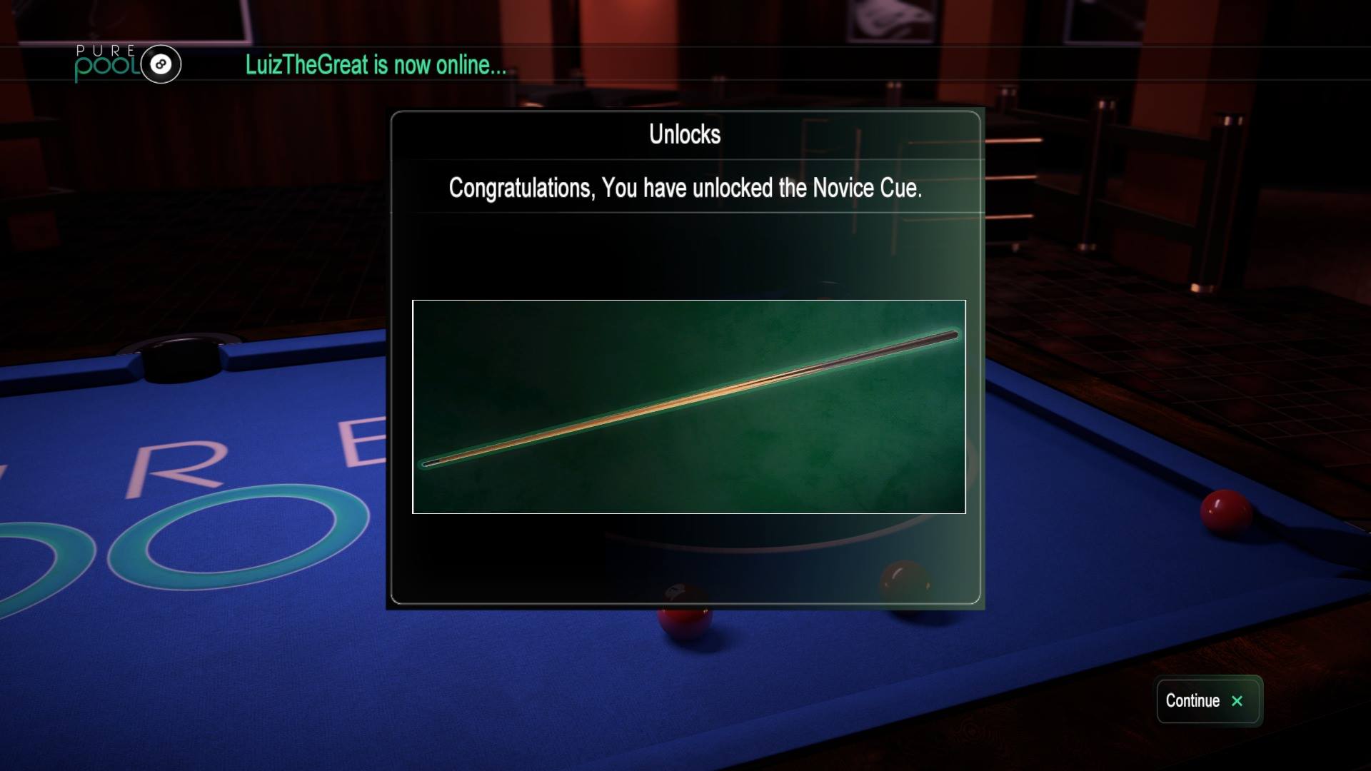 Pure Pool Cue Unlock