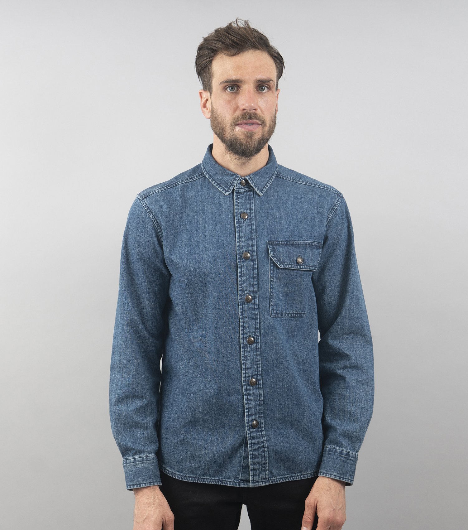 Denim Chore Shirt (Indigo)