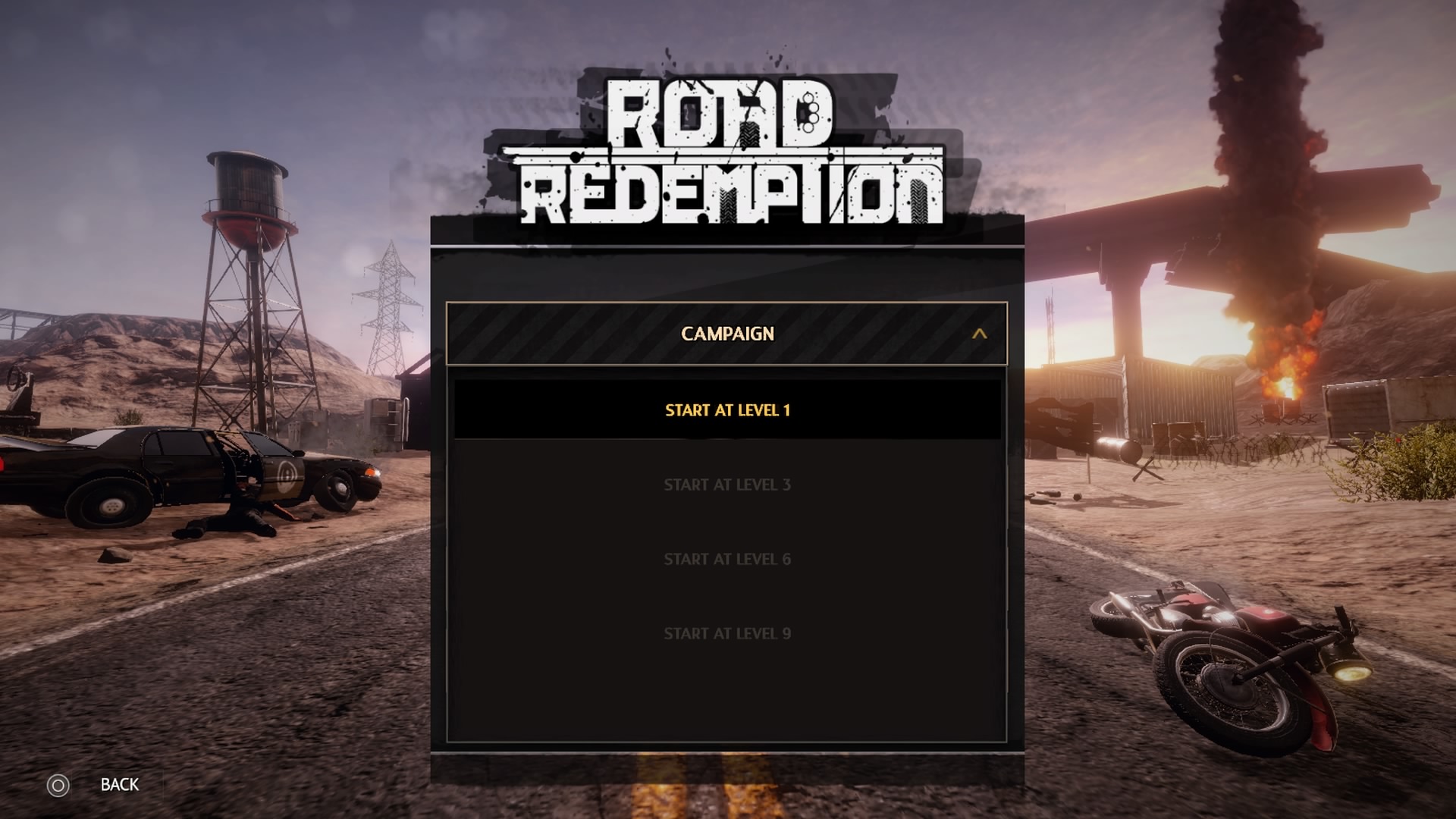 Road Redemption Campaign Levels