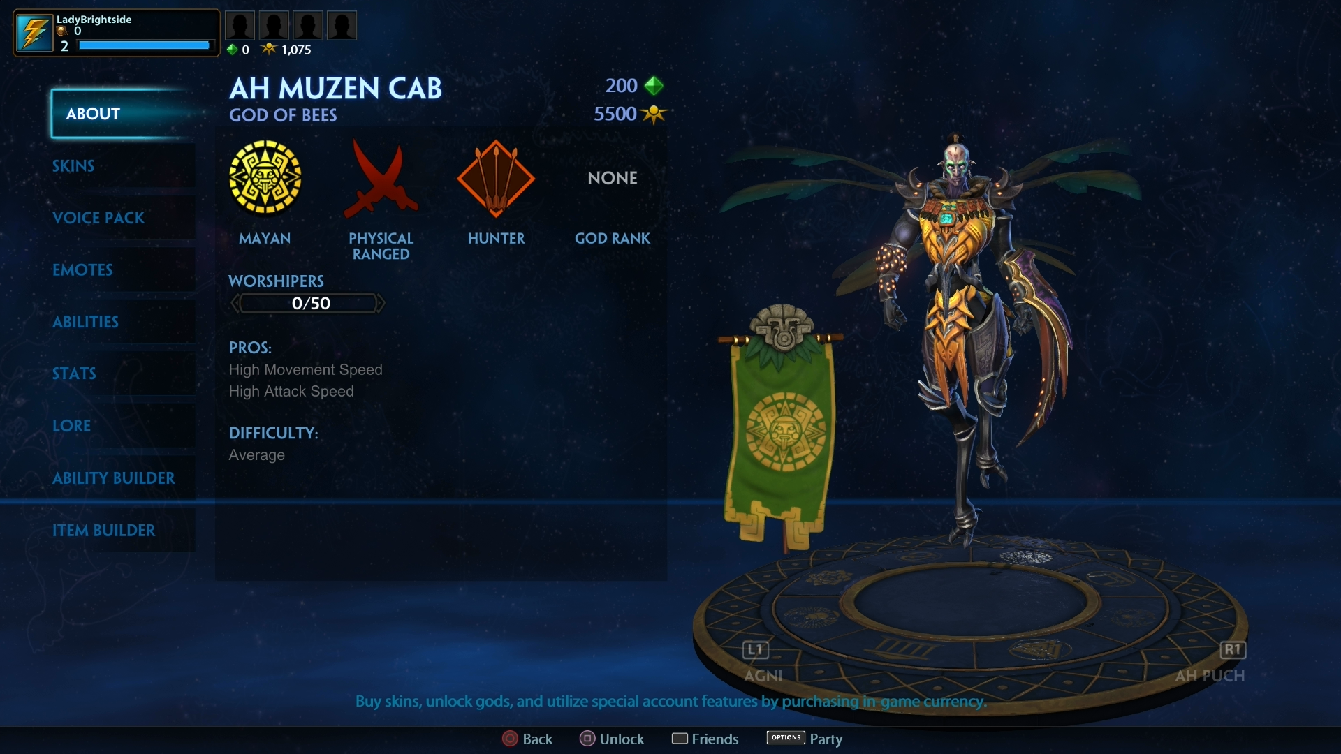 SMITE - List of Gods