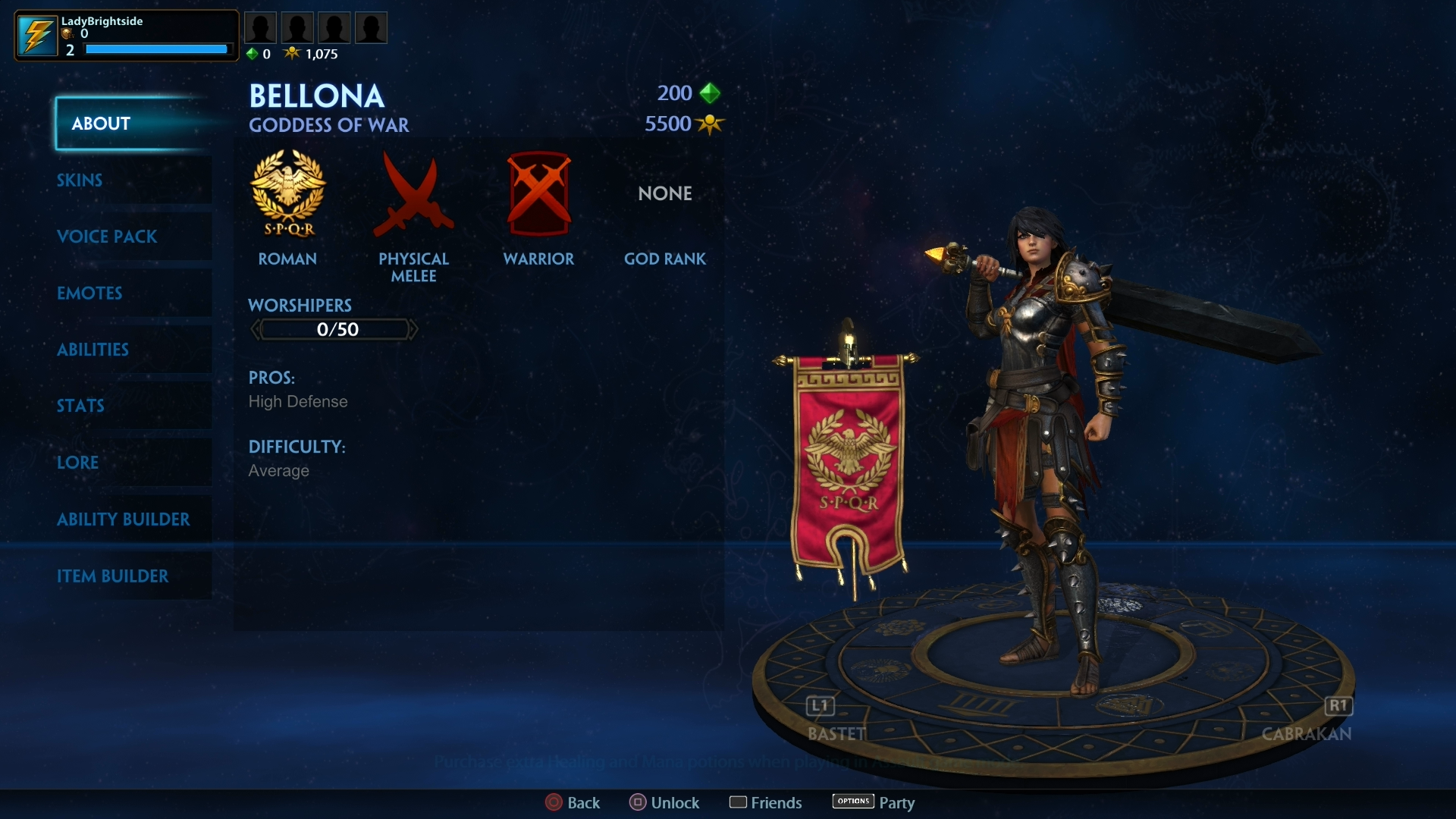 SMITE - List of Gods