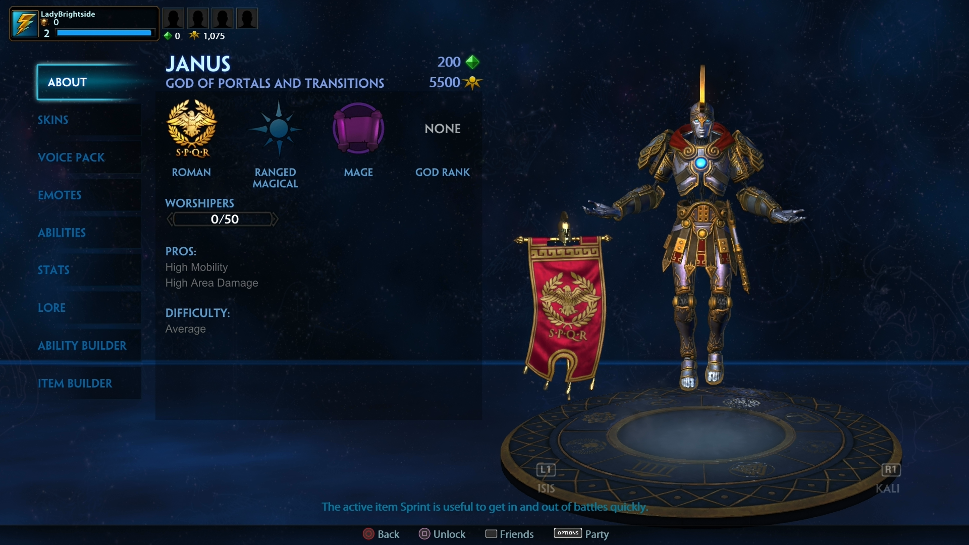 SMITE - List of Gods