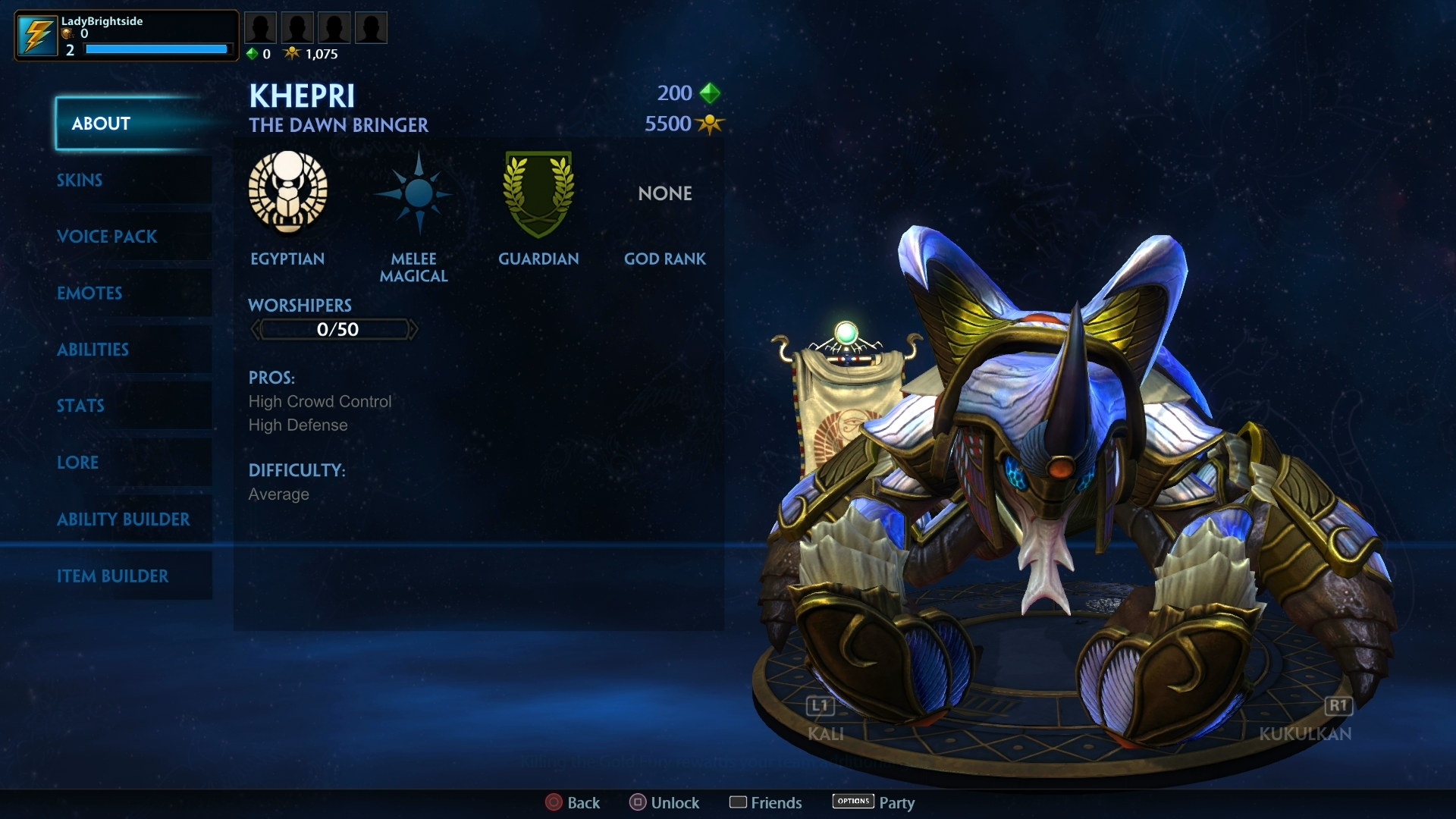 SMITE - List of Gods