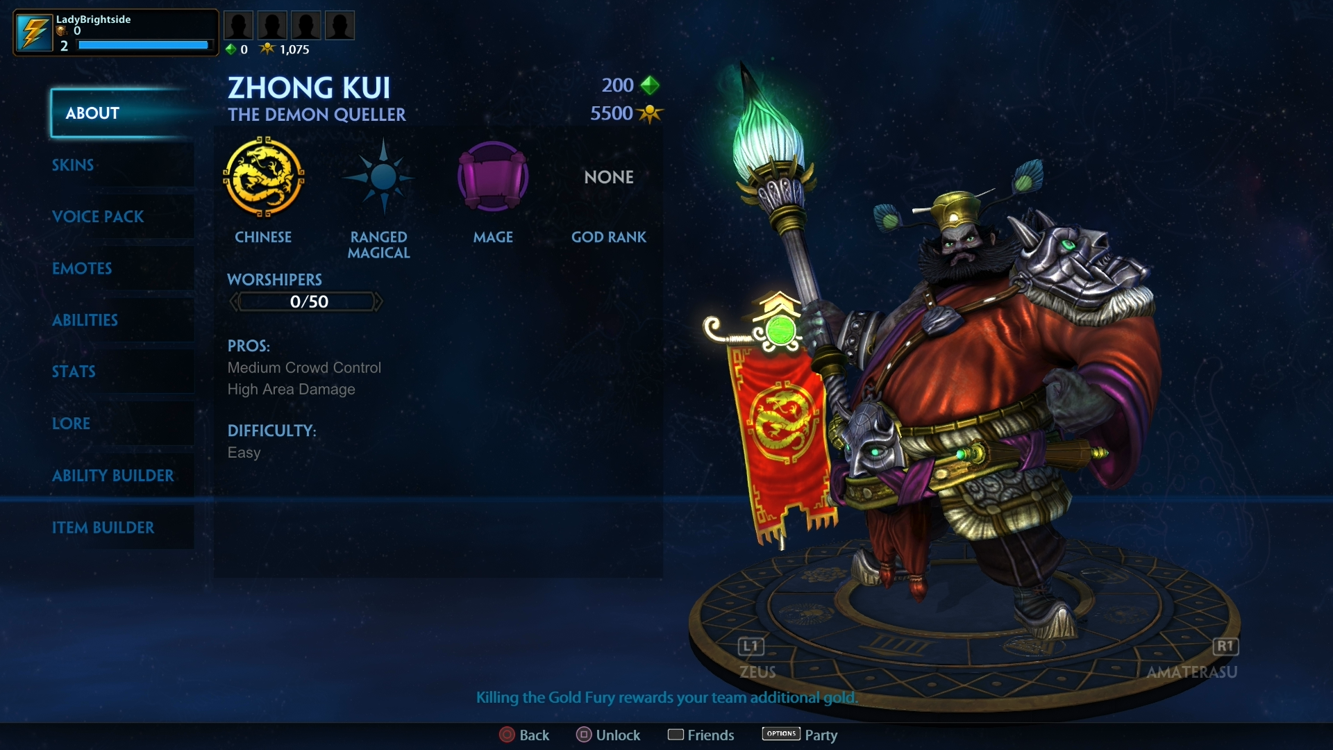 SMITE - List of Gods