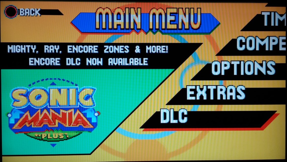 Sonic Mania Leak Menu Screen