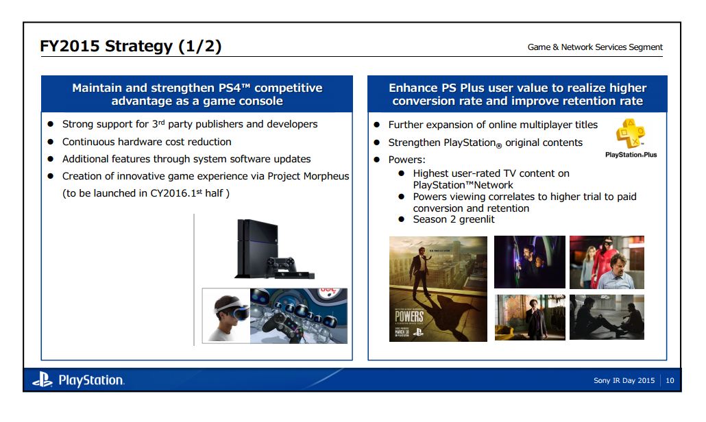 Sony 2015 Investor Relations Day Slide 5