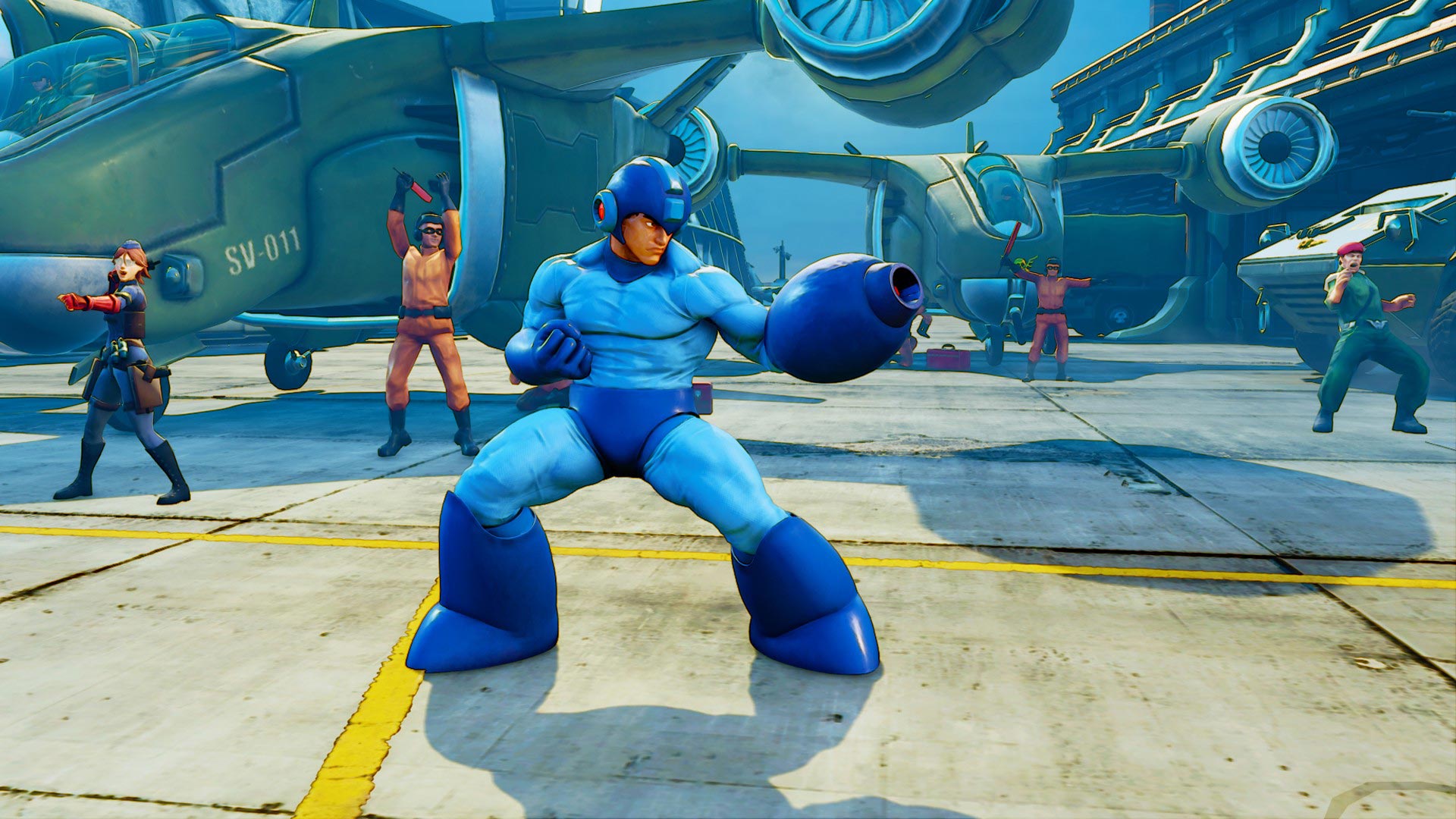 Ryu as Mega Man (Mega Man)