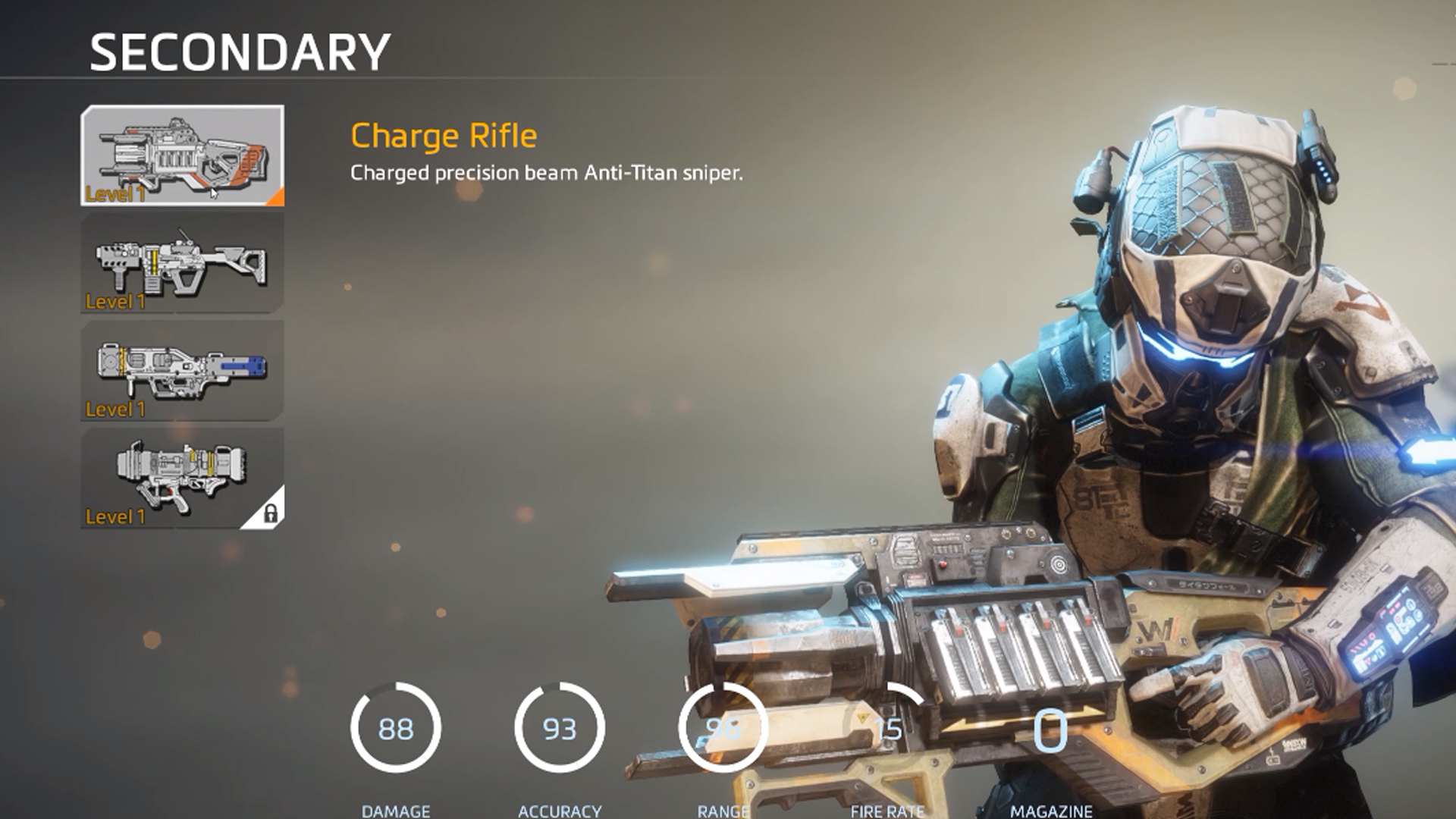 Secondary - Charge Rifle