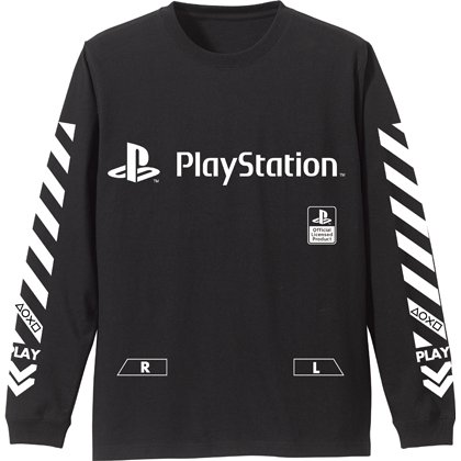 PlayStation – Sleeve Rib Long Sleeve T-shirt Black