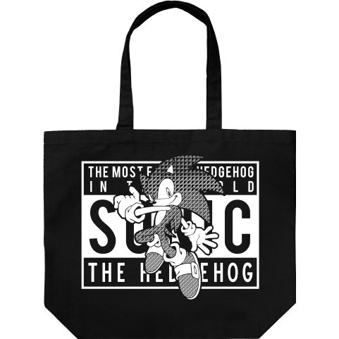 Sonic The Hedgehog – Sonic Street Design Large Tote Bag Black