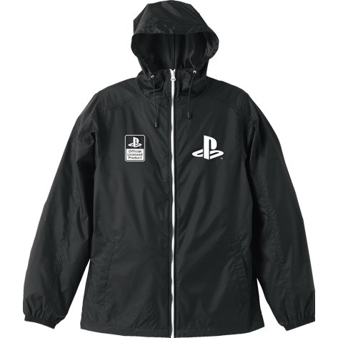 PlayStation Hooded Windbreaker Black x White