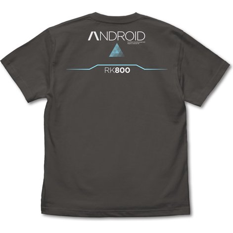 Detroit: Become Human – RK800 T-shirt Charcoal Back