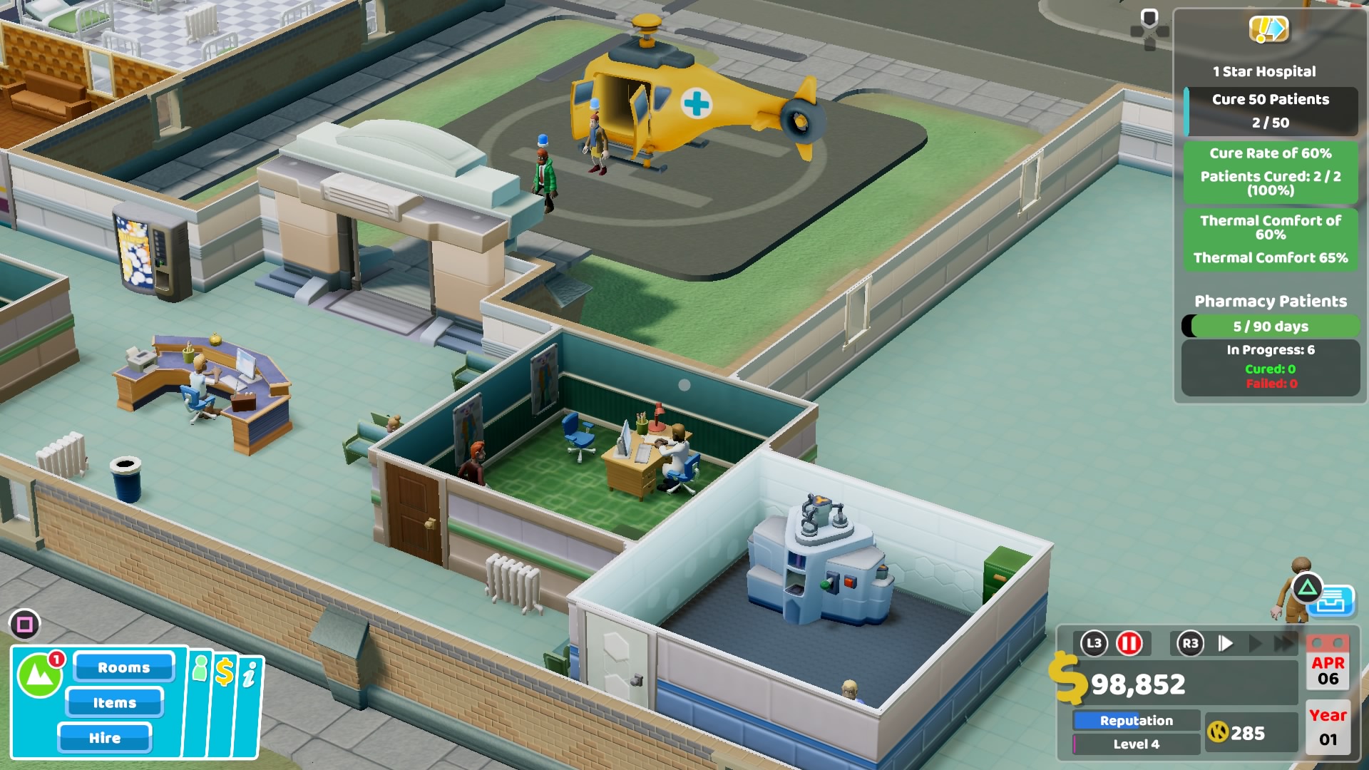 Two Point Hospital Review (PS4) The Doctor is In