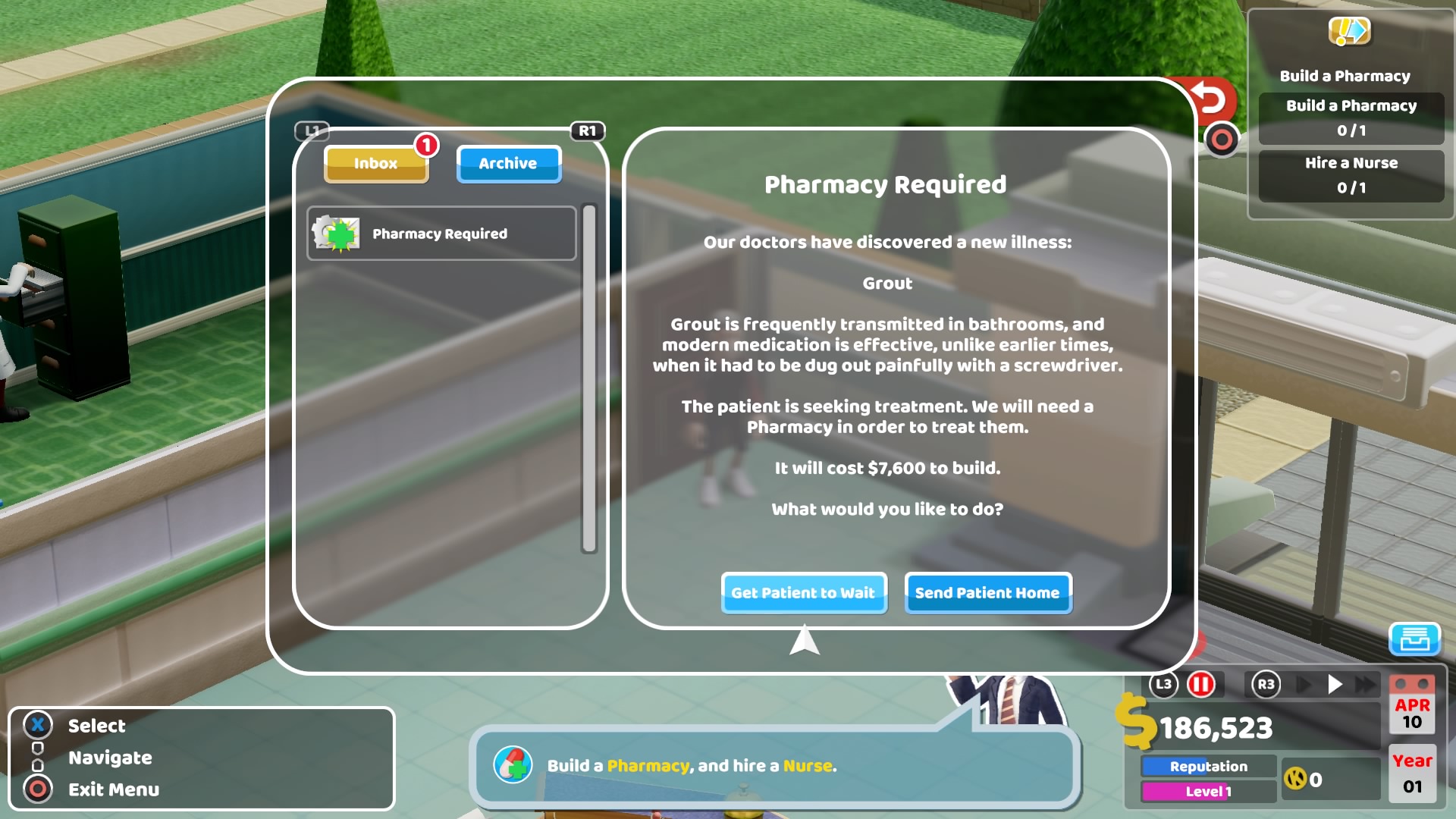 Two Point Hospital Review (PS4) The Doctor is In