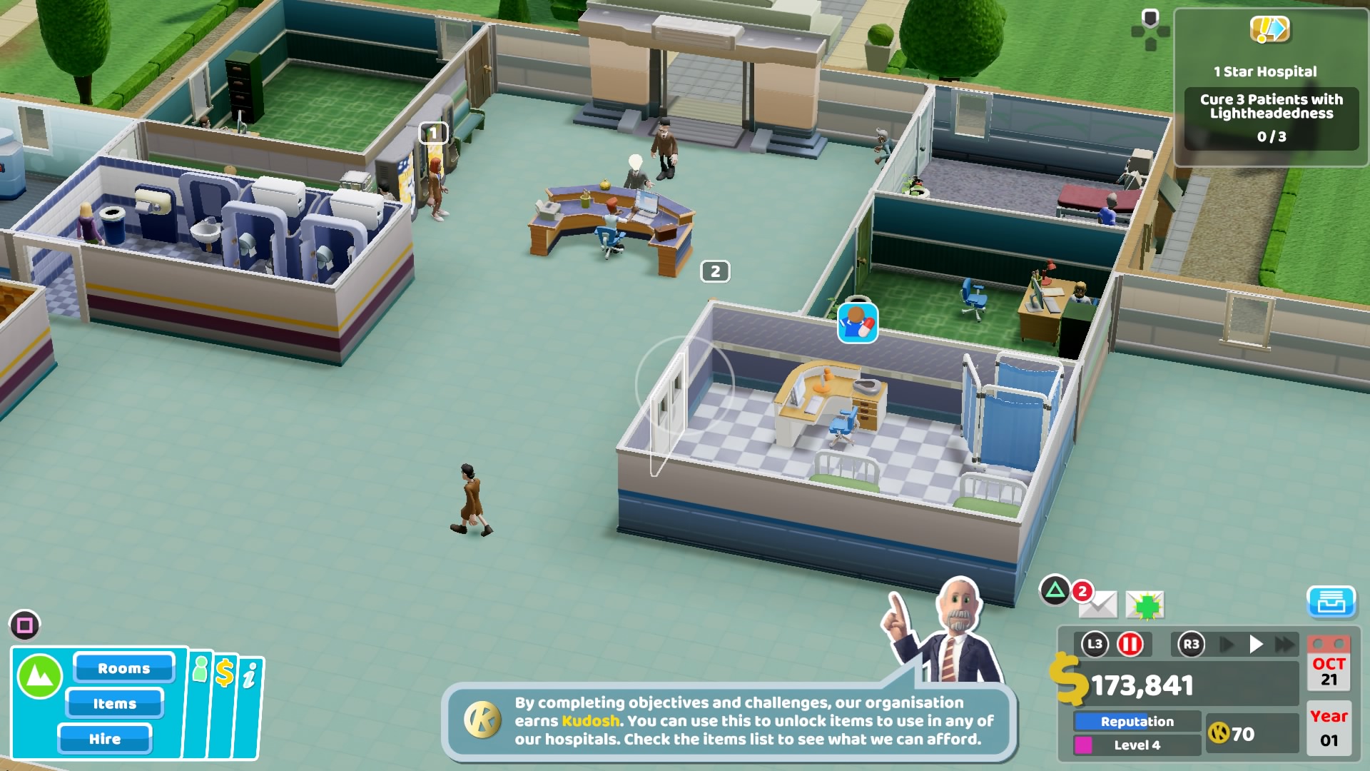 Two Point Hospital Review (PS4) The Doctor is In