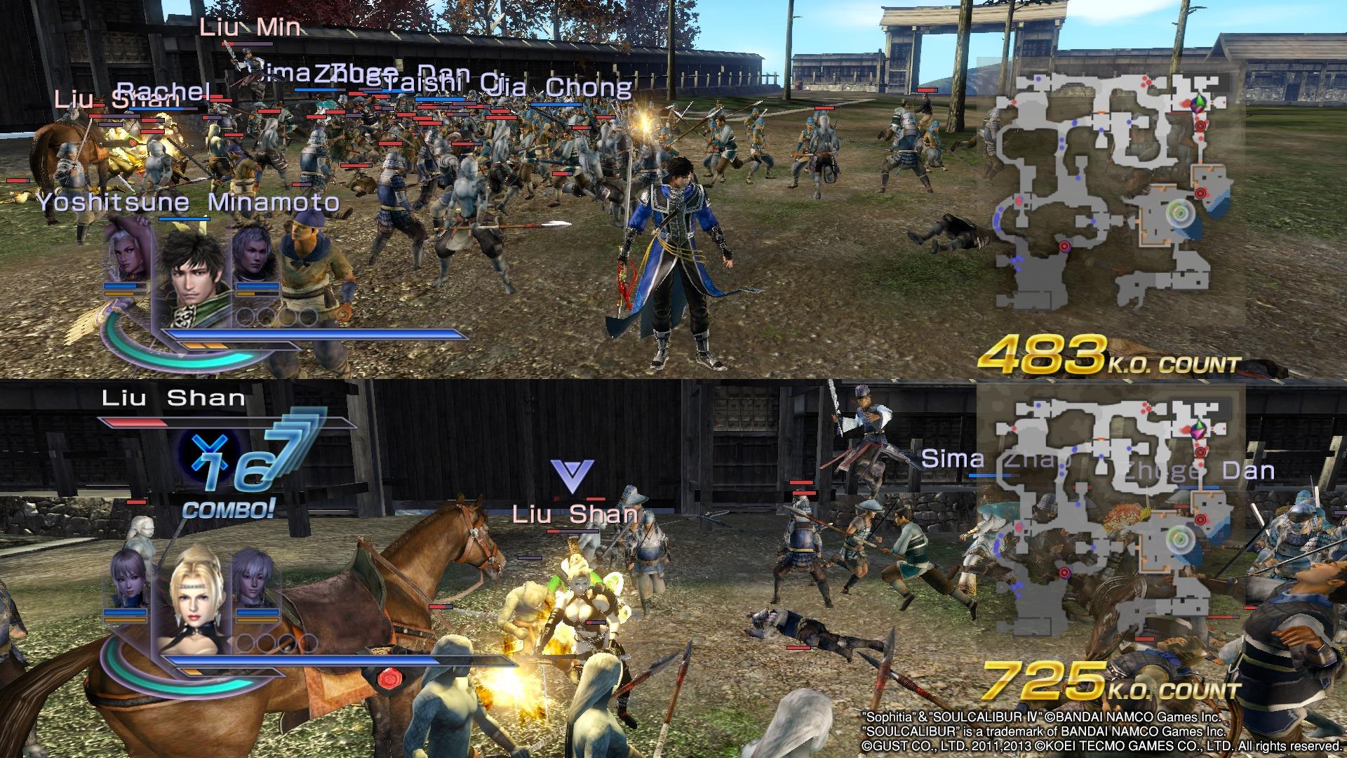 Warriors Orochi 3 Ultimate Many Enemies and Rachel Showing Off
