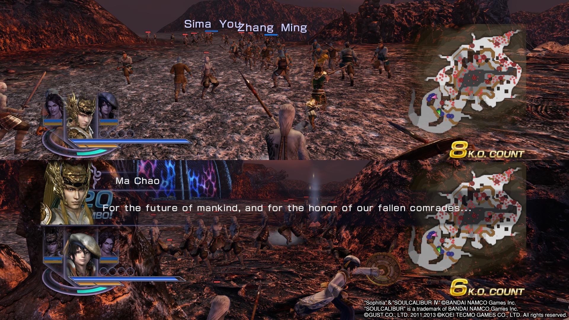 Warriors Orochi 3 Ultimate Splitscreen