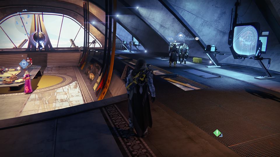 Xur – Agent of the Nine can be found relaxing with the Vanguards. 