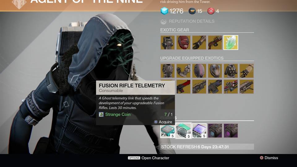 Fusion Rifle Telemetry