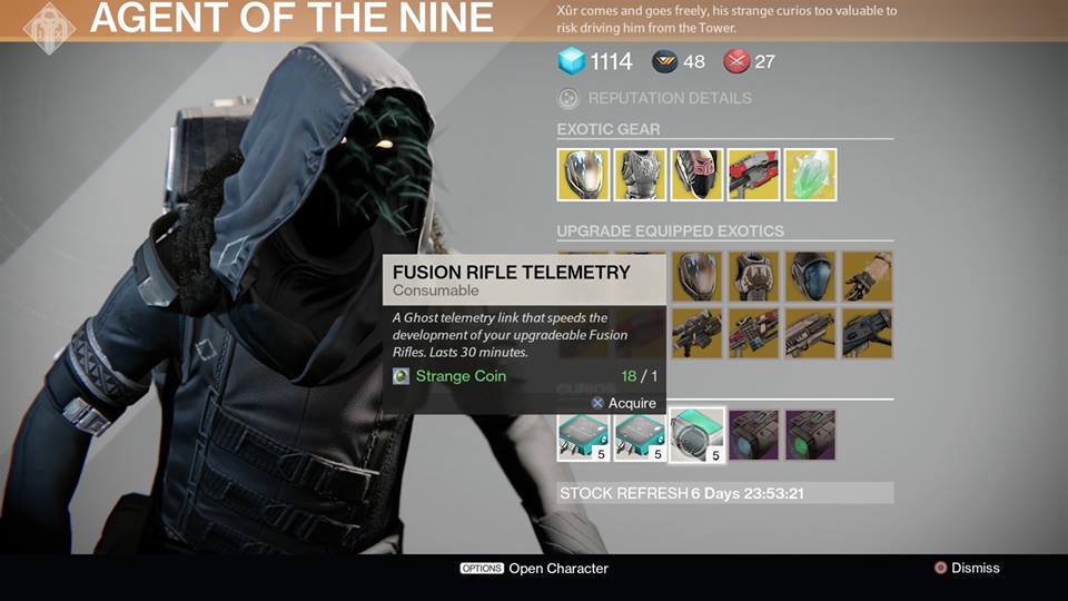 Fusion Rifle Telemetry