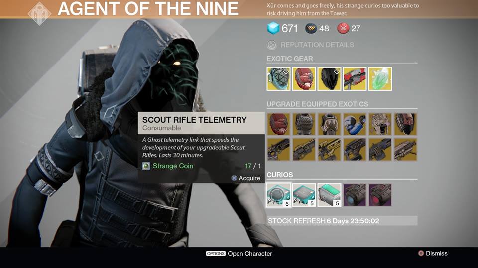 Scout Rifle Telemetry