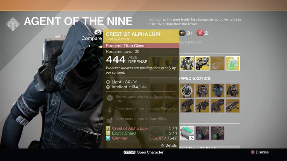 Crest of Alpha Lupi - TItan