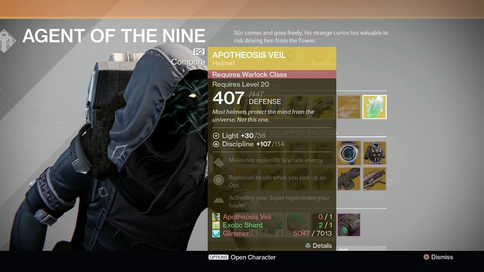 Apotheosis Veil - Warlock