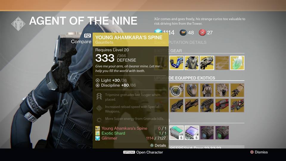 Young Ahamkara's Spine