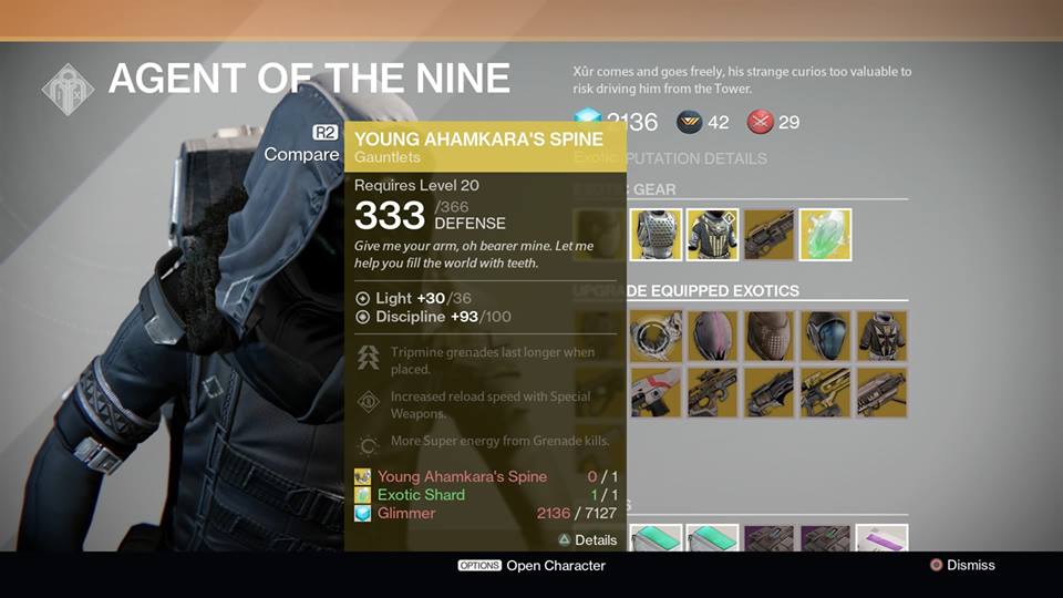 Young Ahamkara's Spine - Hunter