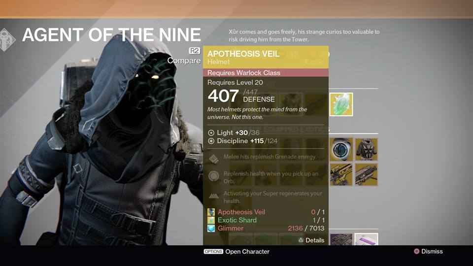 Apotheosis Veil - Warlock