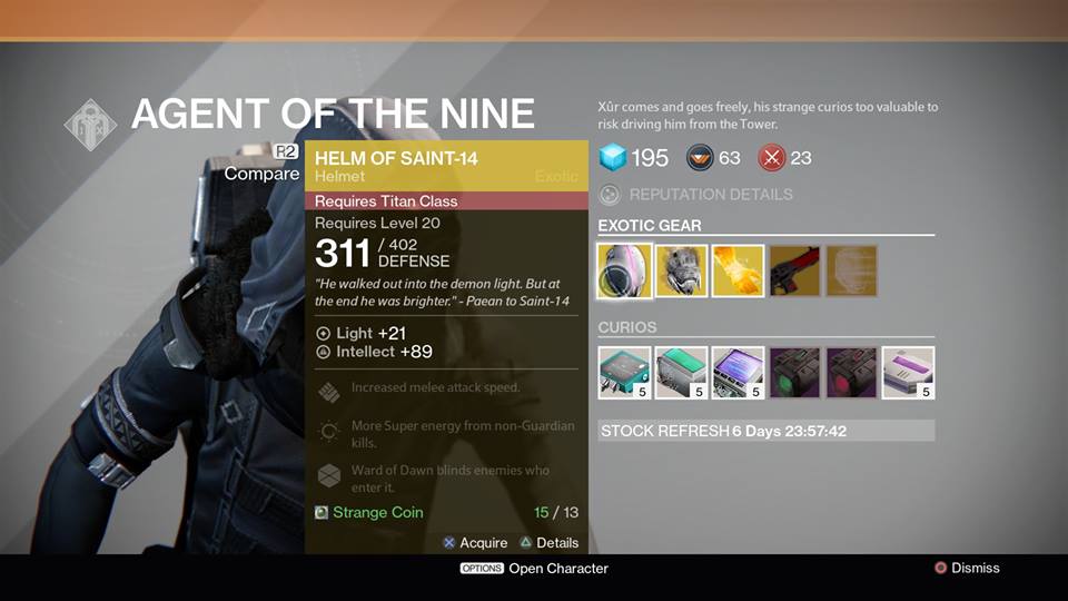 Helmet of Saint -14 (Titan)