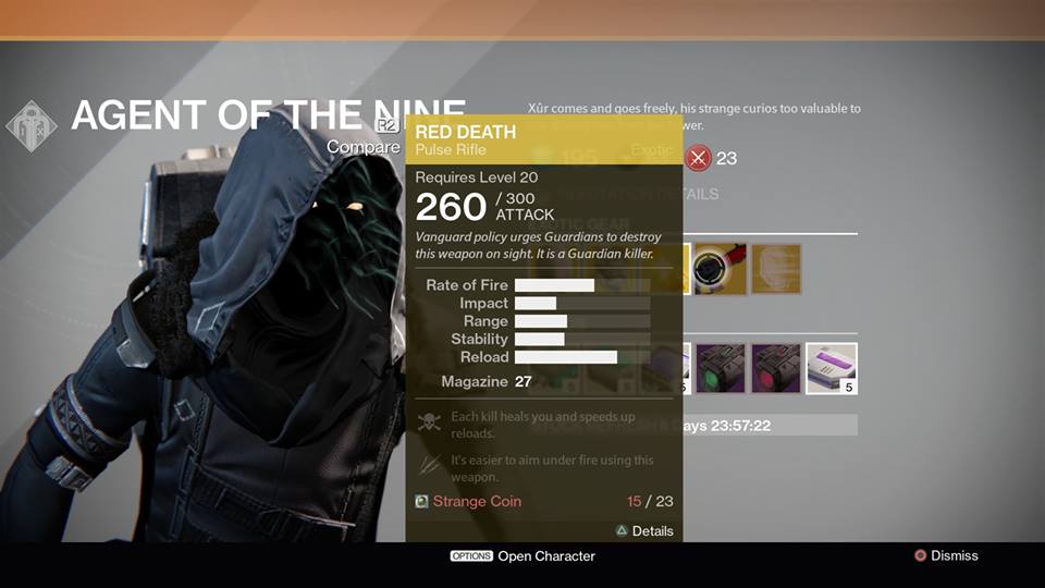 Red Death Exotic Weapon