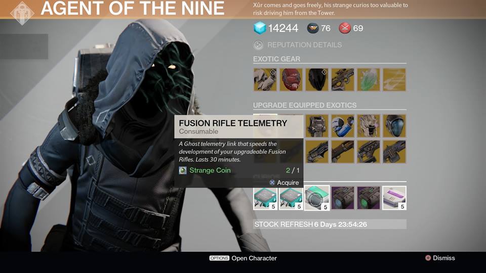 Fusion Rifle Telemetry